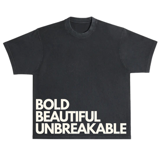 Bold Beautiful Unbreakable Heavy Weight Tee (Black)
